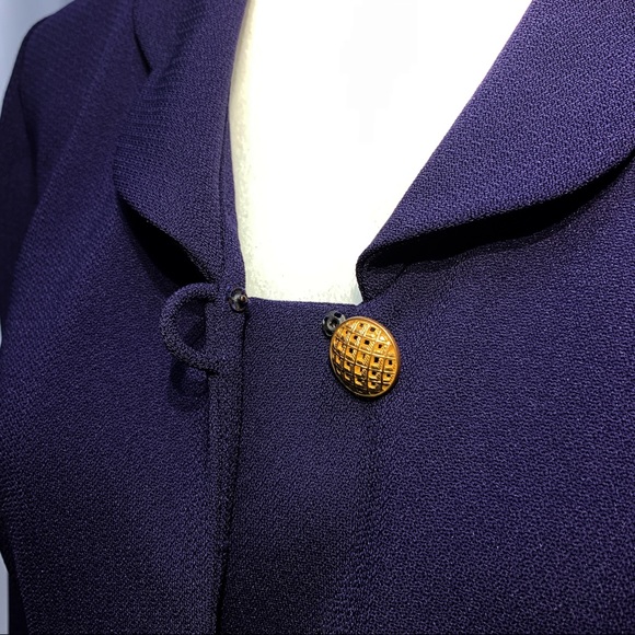 Karin Stevens Periwinkle Button Down Blazer - Picture 3 of 4